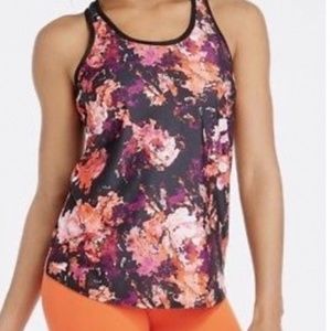 Fabletics Floral Racerback Tank Top Sz XS